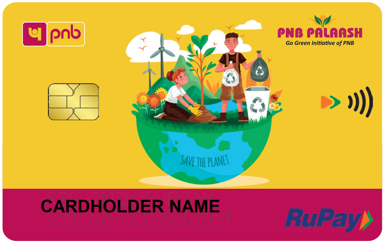 Rupay PNB PALAASH DEBIT CARD - RECYCLED PVC DEBIT CARD